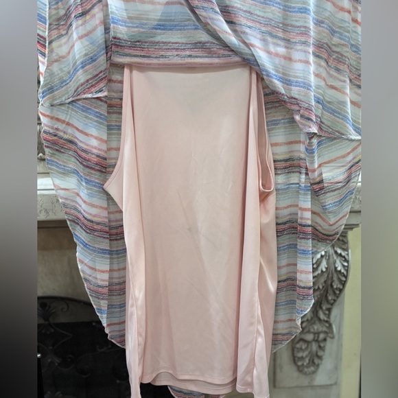 EST. 1946 Multi-Colored Striped Butterfly Sleeve Blouse Shirt Top Size 18/20W - Picture 7 of 14